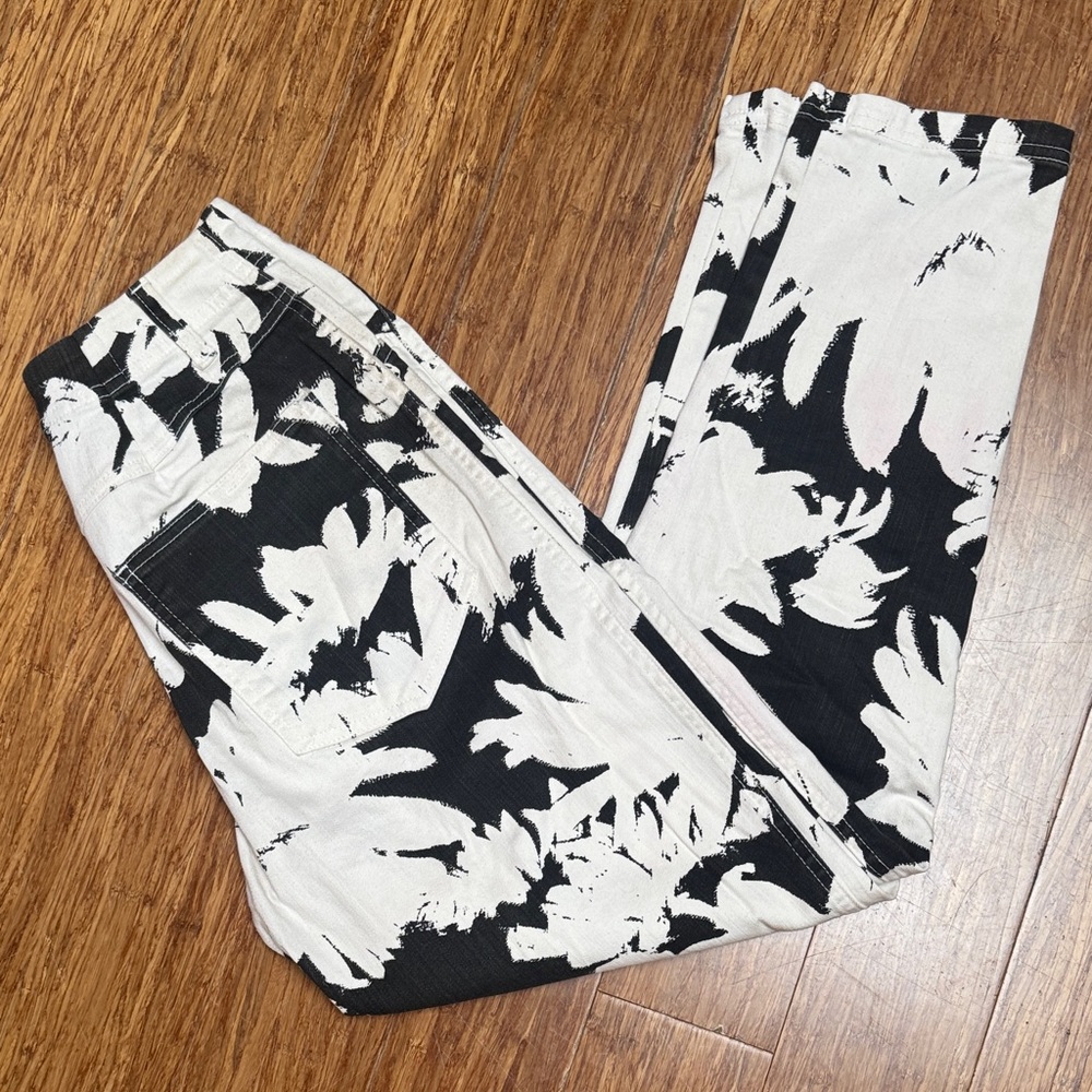 Bitte Kai Rand Black and White High Waisted Cropped Jeans